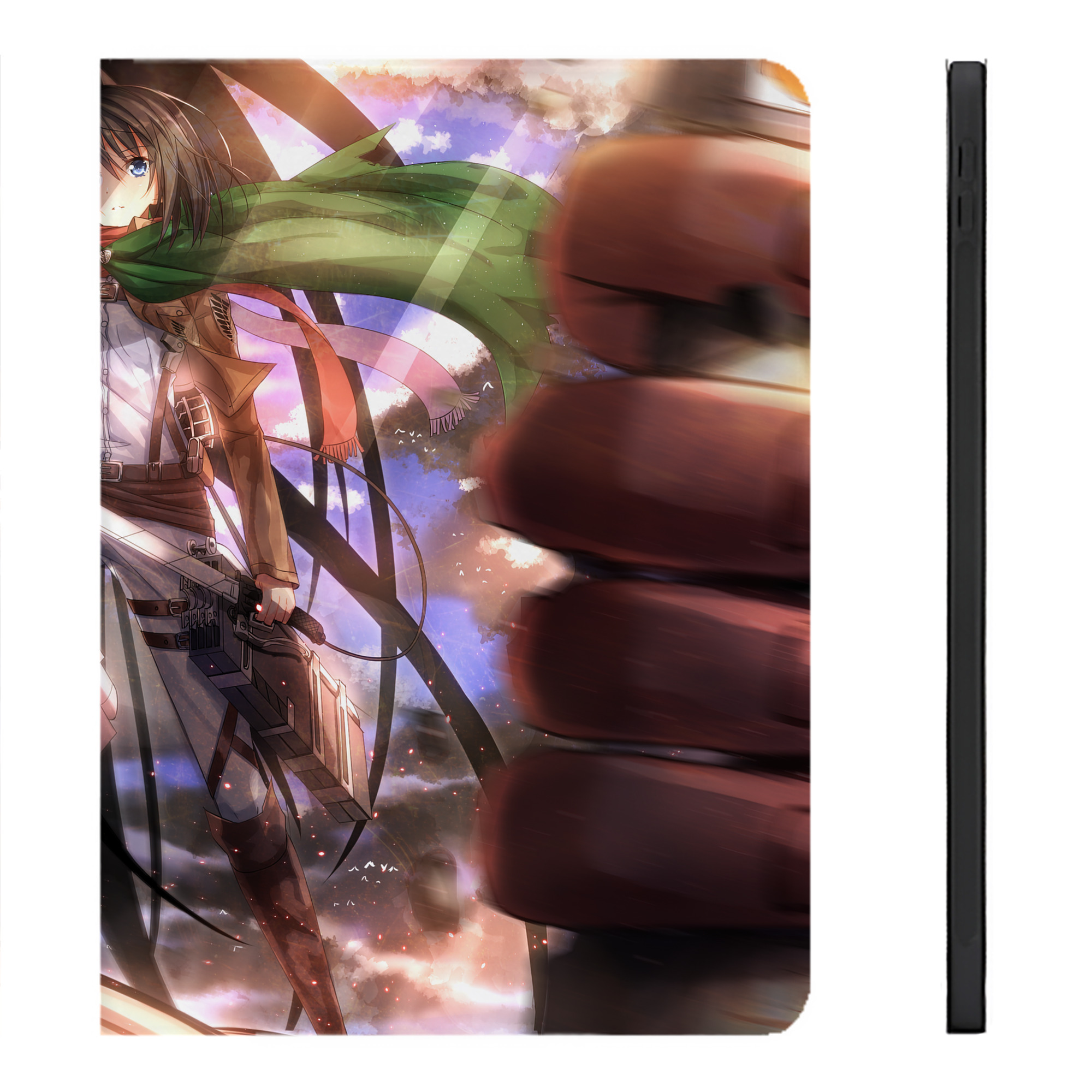 （画像用） 進撃の巨人 Attack on Titan IPadケース ペンホルダー付き ブックスタイルデザイン